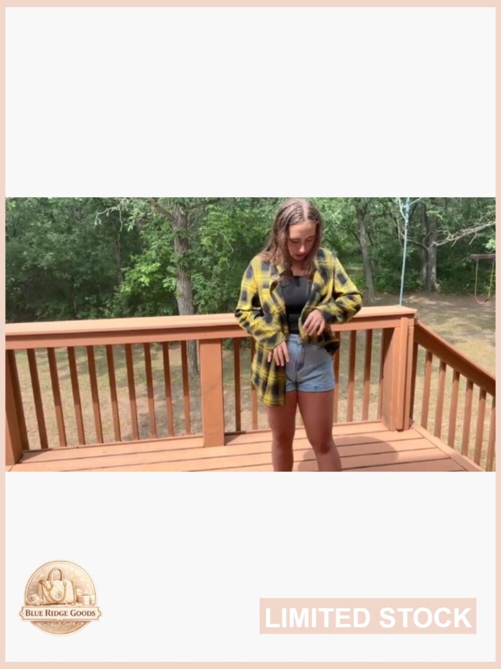 Plaid Flannel Button Down Shirt Loose Fit Long Sleeve Casual Blouse Tops - Picture 7 of 7